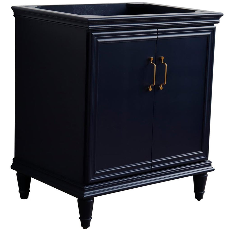 Bellaterra Home, Forli 30" Blue Vanity, Cabinet Only, Cabinet Only (No Top)#top-options_cabinet-only-(no-top)-top