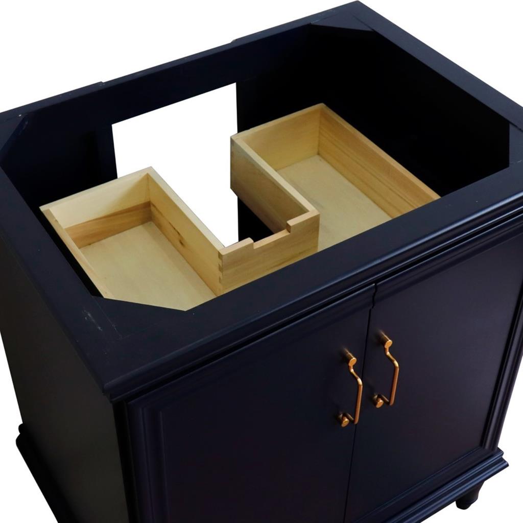 Bellaterra Home, Forli 30" Blue Vanity, Cabinet Only, Cabinet Only (No Top)#top-options_cabinet-only-(no-top)-top