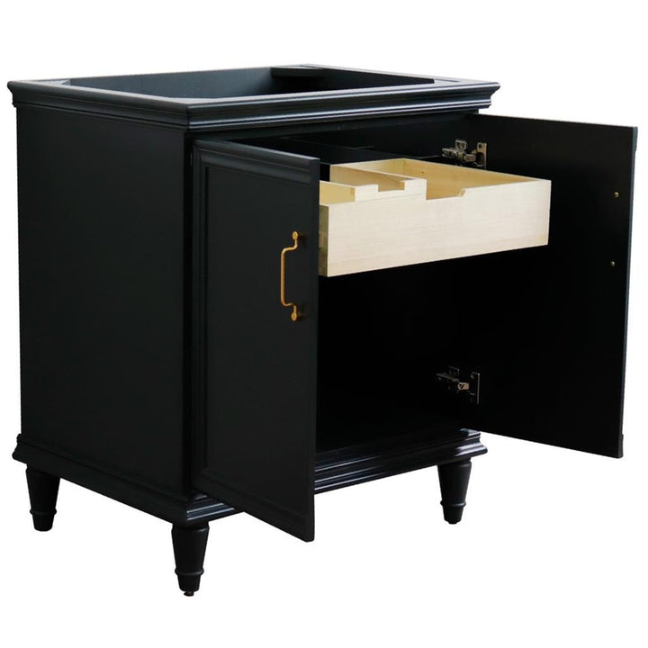 Bellaterra Home, Forli 30" Dark Gray Vanity, Cabinet Only, Cabinet Only (No Top)#top-options_cabinet-only-(no-top)-top