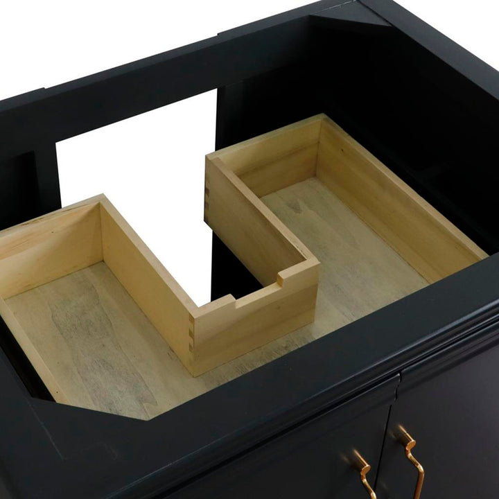 Bellaterra Home, Forli 30" Dark Gray Vanity, Cabinet Only, Cabinet Only (No Top)#top-options_cabinet-only-(no-top)-top