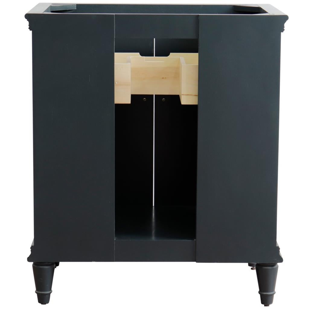 Bellaterra Home, Forli 30" Dark Gray Vanity, Cabinet Only, Cabinet Only (No Top)#top-options_cabinet-only-(no-top)-top