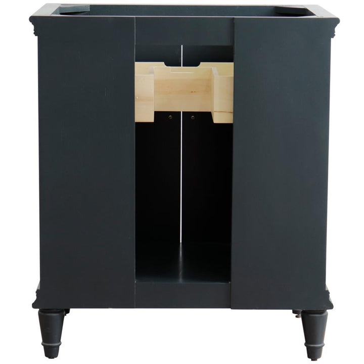 Bellaterra Home, Forli 30" Dark Gray Vanity, Cabinet Only, Cabinet Only (No Top)#top-options_cabinet-only-(no-top)-top