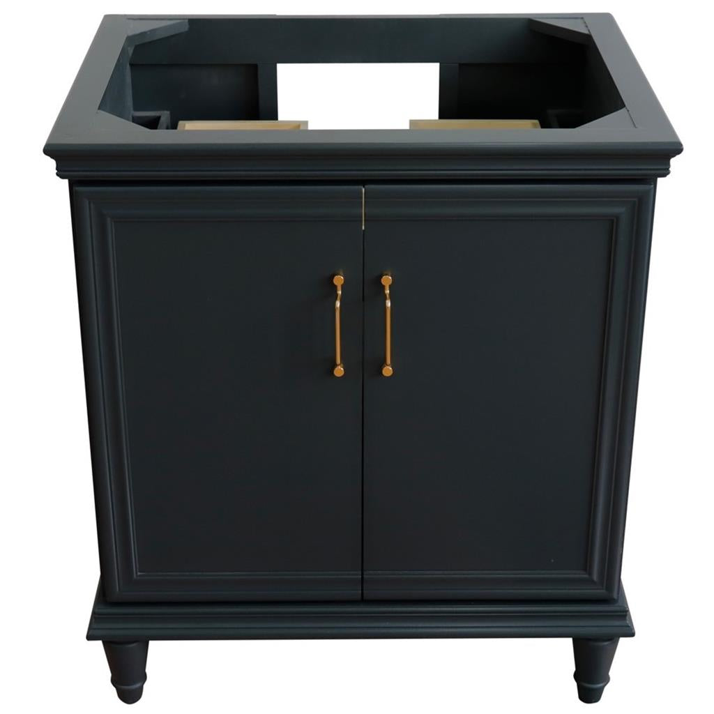 Bellaterra Home, Forli 30" Dark Gray Vanity, Cabinet Only, Cabinet Only (No Top)#top-options_cabinet-only-(no-top)-top