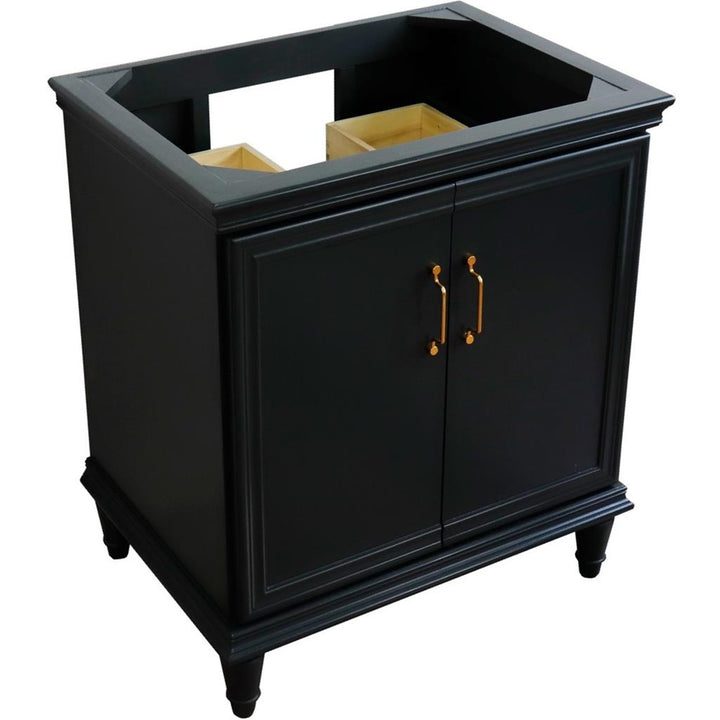 Bellaterra Home, Forli 30" Dark Gray Vanity, Cabinet Only, Cabinet Only (No Top)#top-options_cabinet-only-(no-top)-top