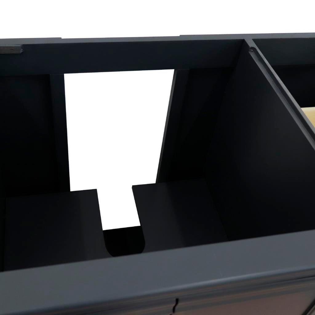 Bellaterra Home, Forli 36" Dark Gray Vanity, Door on Left, Cabinet Only, Cabinet Only (No Top)#top-options_cabinet-only-(no-top)-top