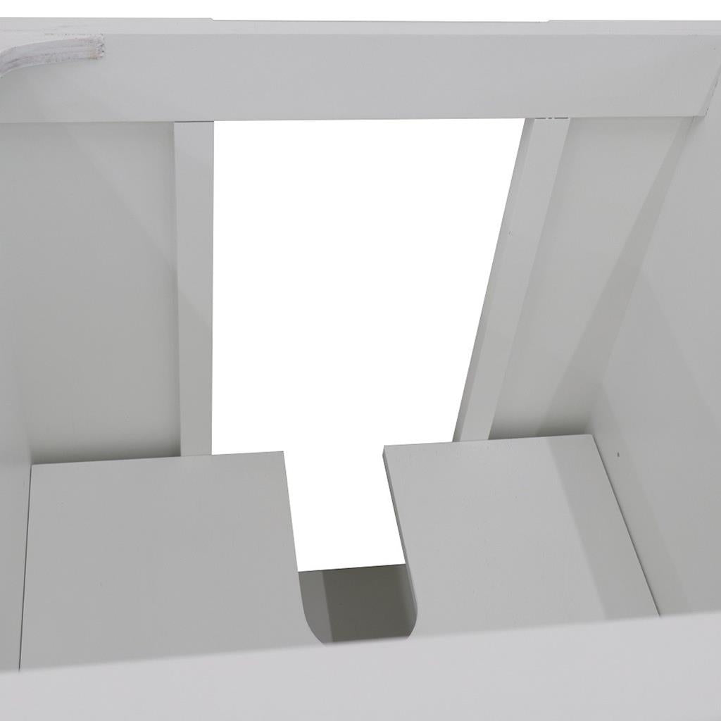 Bellaterra Home, Forli 36" White Vanity, Door on Left, Cabinet Only, Cabinet Only (No Top)#top-options_cabinet-only-(no-top)-top