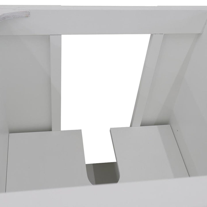 Bellaterra Home, Forli 36" White Vanity, Door on Left, Cabinet Only, Cabinet Only (No Top)#top-options_cabinet-only-(no-top)-top