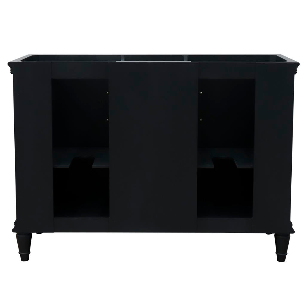 Bellaterra Home, Forli 49" Dark Gray Double Vanity, Rectangle Sink, White Quartz#top-options_white-quartz-top