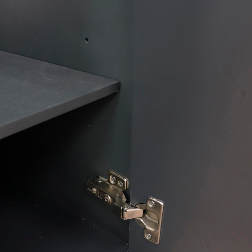 Bellaterra Home, Forli 49" Dark Gray Double Vanity, Rectangle Sink, White Quartz#top-options_white-quartz-top