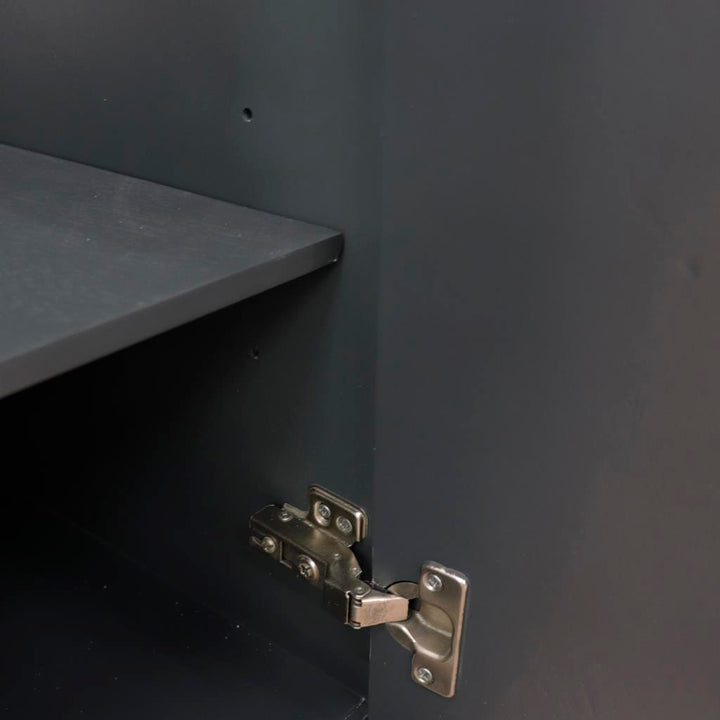Bellaterra Home, Forli 49" Dark Gray Double Vanity, Rectangle Sink, White Quartz#top-options_white-quartz-top