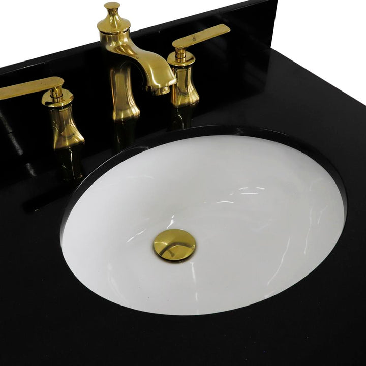 Bellaterra Home, Forli 61" Blue Double Vanity, Oval Sink, Black Galaxy Granite#top-options_black-galaxy-granite-top