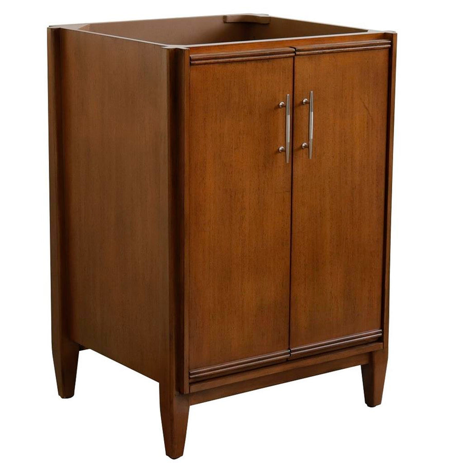 Bellaterra Home, MCM 24" Walnut Vanity, Cabinet Only, Cabinet Only (No Top)#top-options_cabinet-only-(no-top)-top