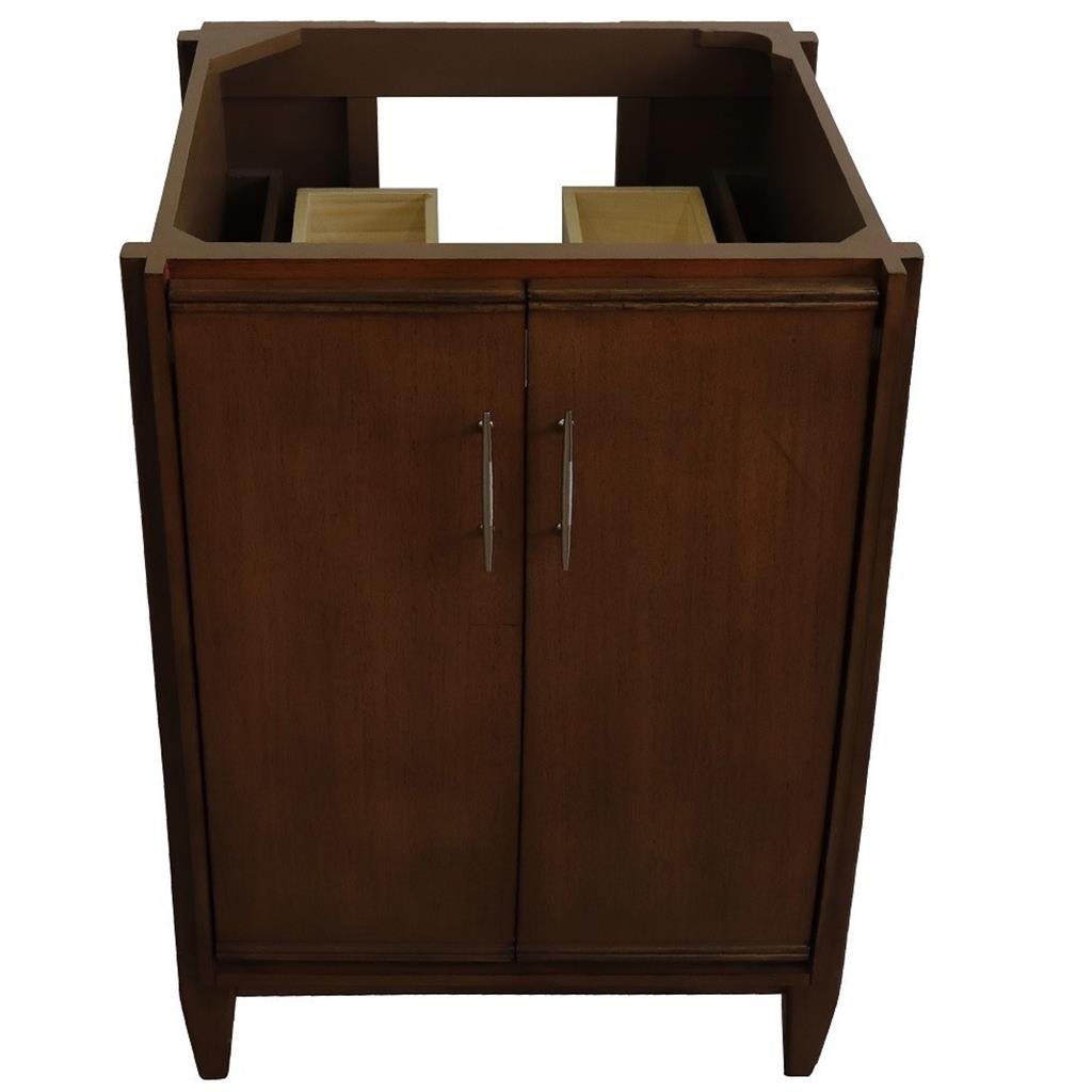 Bellaterra Home, MCM 24" Walnut Vanity, Cabinet Only, Cabinet Only (No Top)#top-options_cabinet-only-(no-top)-top