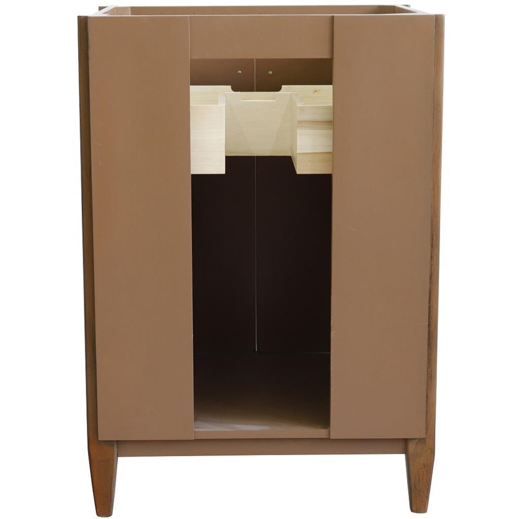 Bellaterra Home, MCM 25" Walnut Vanity, Oval Sink, Black Galaxy Granite#top-options_black-galaxy-granite-top