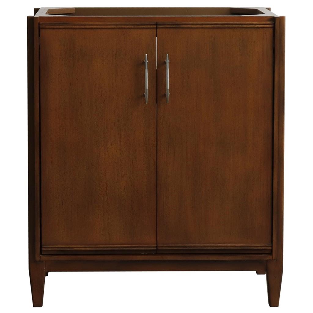 Bellaterra Home, MCM 30" Walnut Vanity, Cabinet Only, Cabinet Only (No Top)#top-options_cabinet-only-(no-top)-top