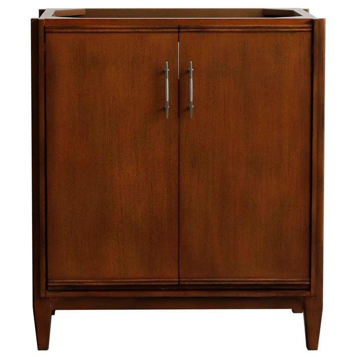 Bellaterra Home, MCM 30" Walnut Vanity, Cabinet Only, Cabinet Only (No Top)#top-options_cabinet-only-(no-top)-top