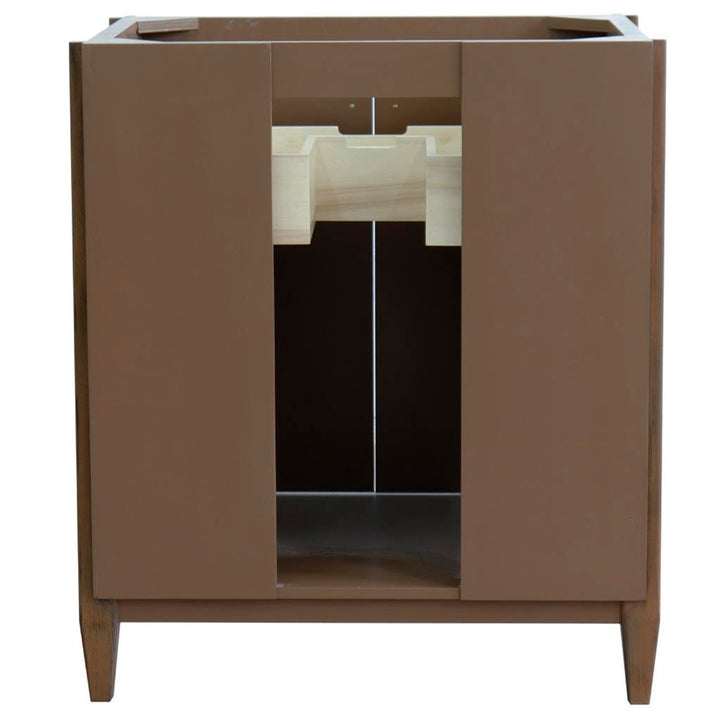 Bellaterra Home, MCM 30" Walnut Vanity, Cabinet Only, Cabinet Only (No Top)#top-options_cabinet-only-(no-top)-top