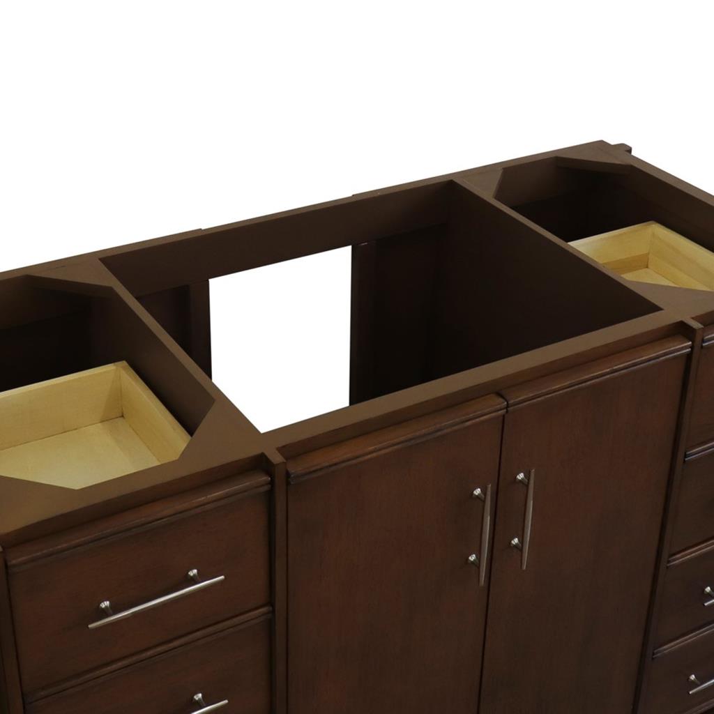 Bellaterra Home, MCM 48" Walnut Single Vanity, Cabinet Only, Cabinet Only (No Top)#top-options_cabinet-only-(no-top)-top