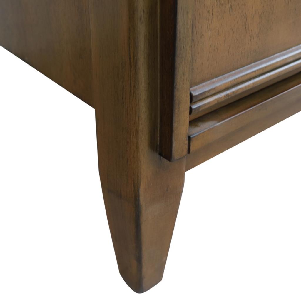 Bellaterra Home, MCM 55" Walnut Double Vanity, Rectangle Sink, White Carrara Marble#top-options_white-carrara-marble-top