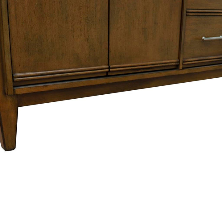 Bellaterra Home, MCM 60" Walnut Double Vanity, Cabinet Only, Cabinet Only (No Top)#top-options_cabinet-only-(no-top)-top