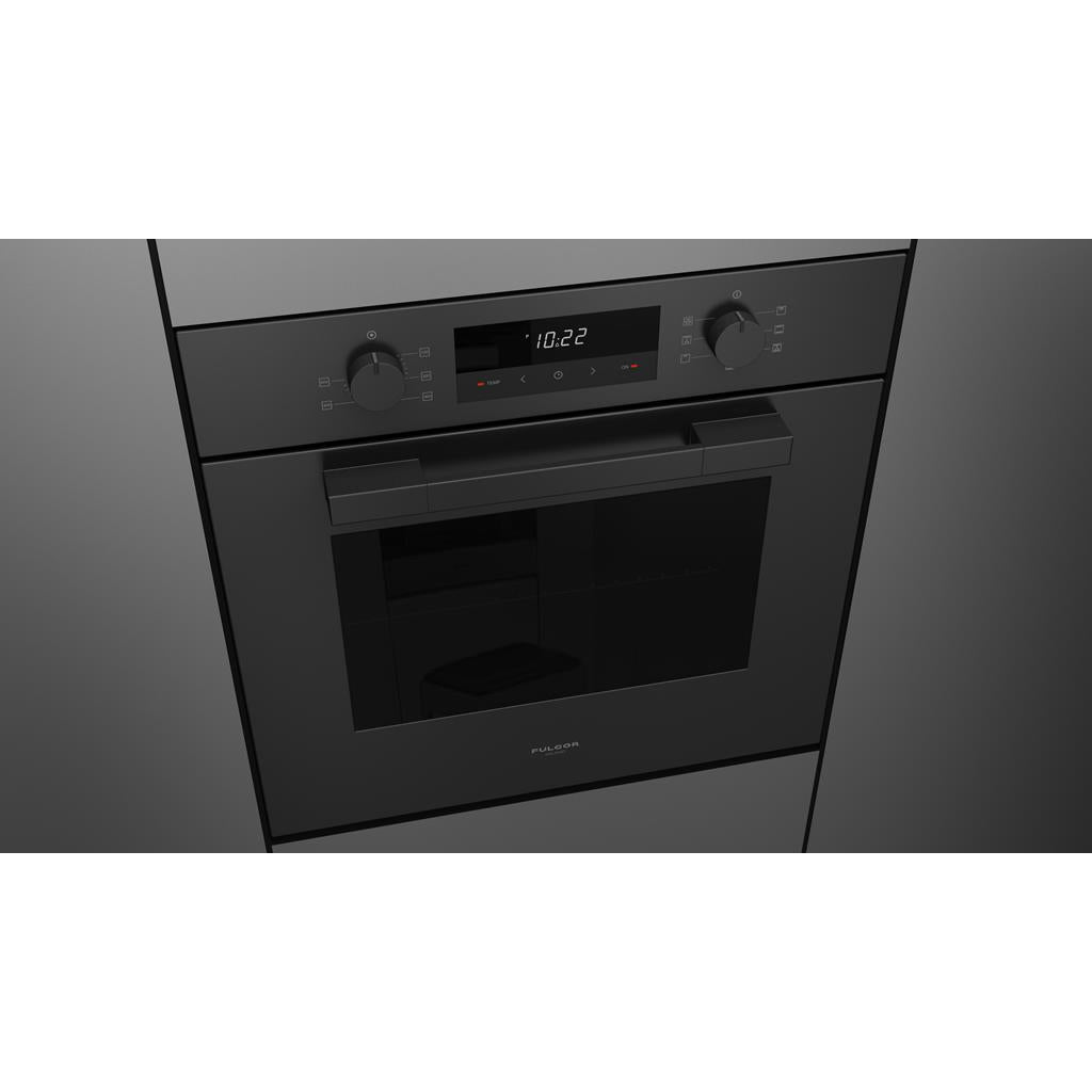Fulgor Milano  Matteo 100 Series  24" Multifunction Easy-Clean Oven, Matte Black#finish_matte-black