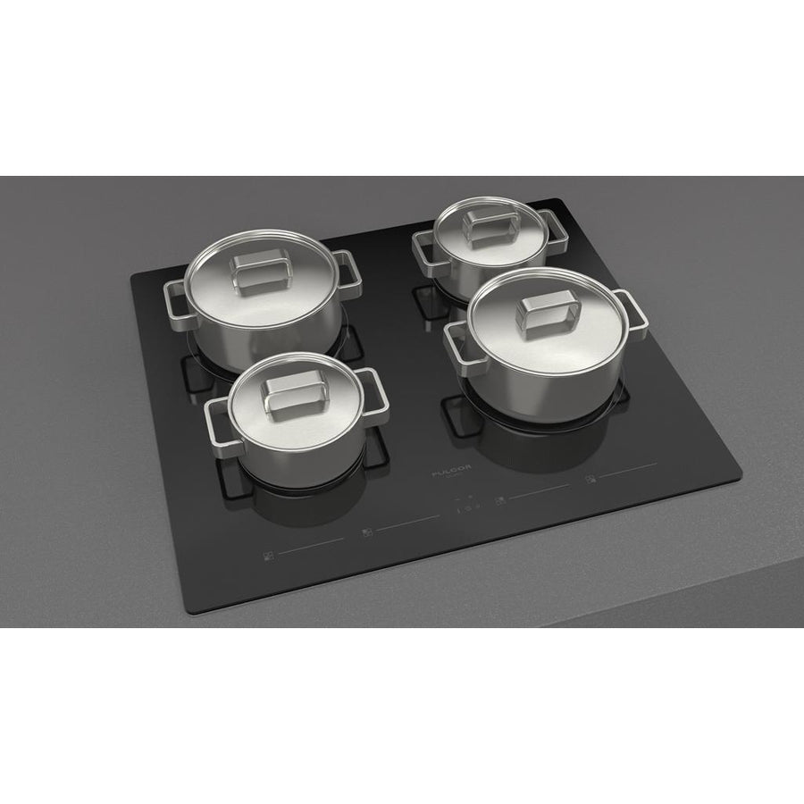 Fulgor Milano  24” Induction Cooktop, Black Glass#finish_black-glass