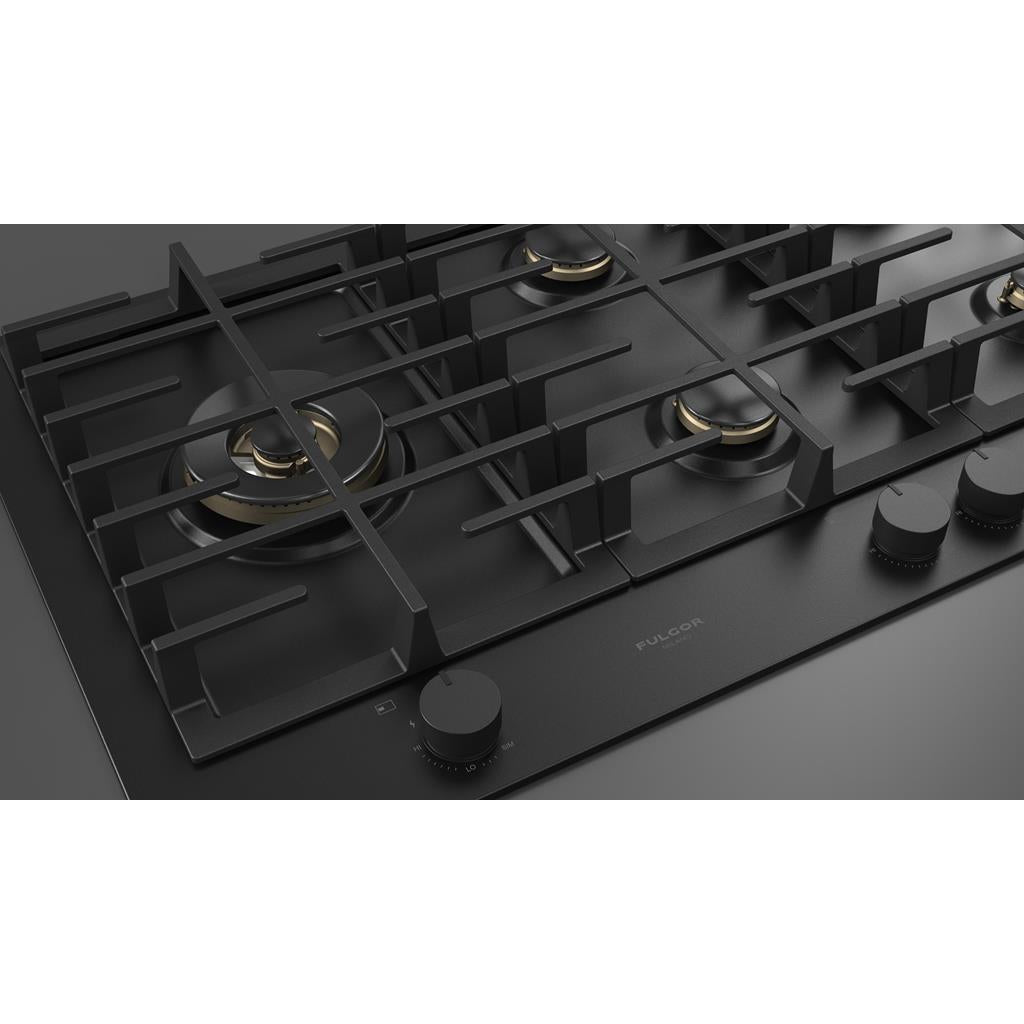 Fulgor Milano  Matteo 400 Series  36" Gas Cooktop, Matte Black#finish_matte-black