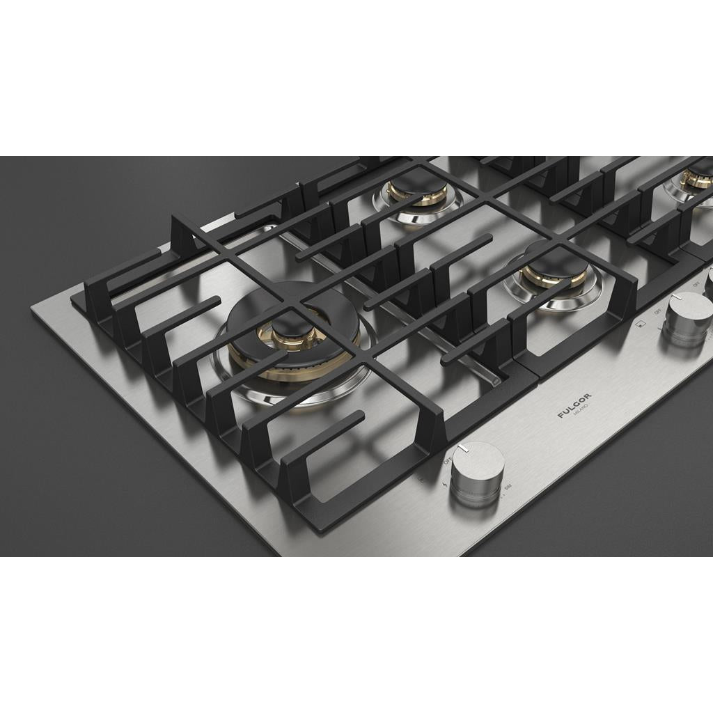 Fulgor Milano  Matteo 400 Series  36" Gas Cooktop, Stainless Steel#finish_stainless-steel