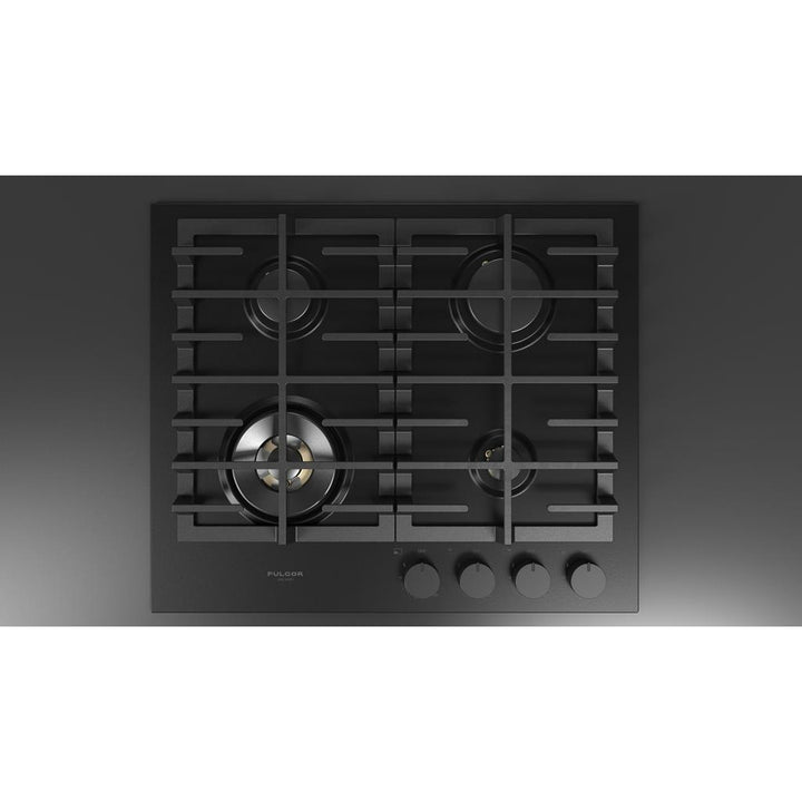 Fulgor Milano  Matteo 400 Series  24" Gas Cooktop, Matte Black#finish_matte-black