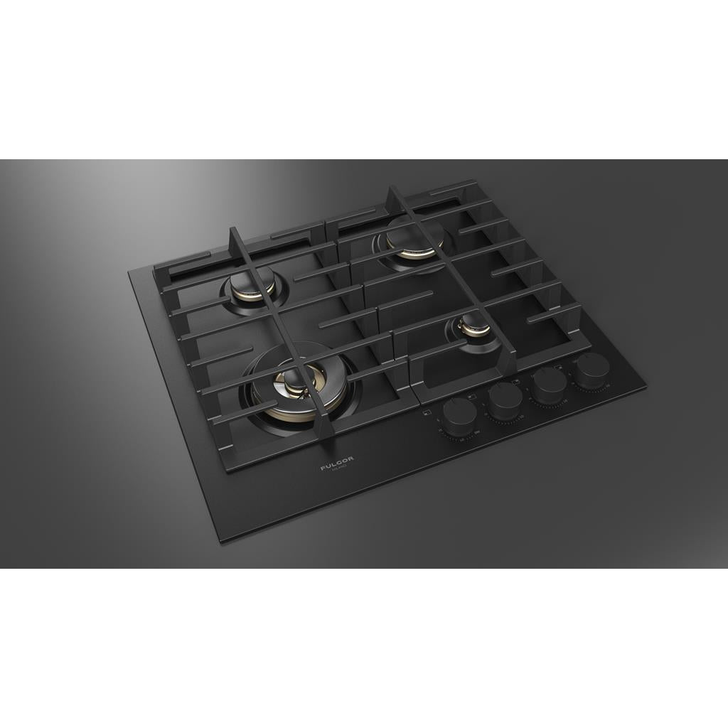 Fulgor Milano  Matteo 400 Series  24" Gas Cooktop, Matte Black#finish_matte-black