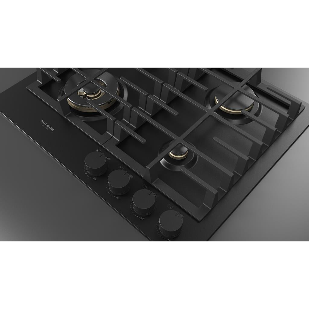 Fulgor Milano  Matteo 400 Series  24" Gas Cooktop, Matte Black#finish_matte-black