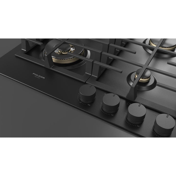 Fulgor Milano  Matteo 400 Series  24" Gas Cooktop, Matte Black#finish_matte-black