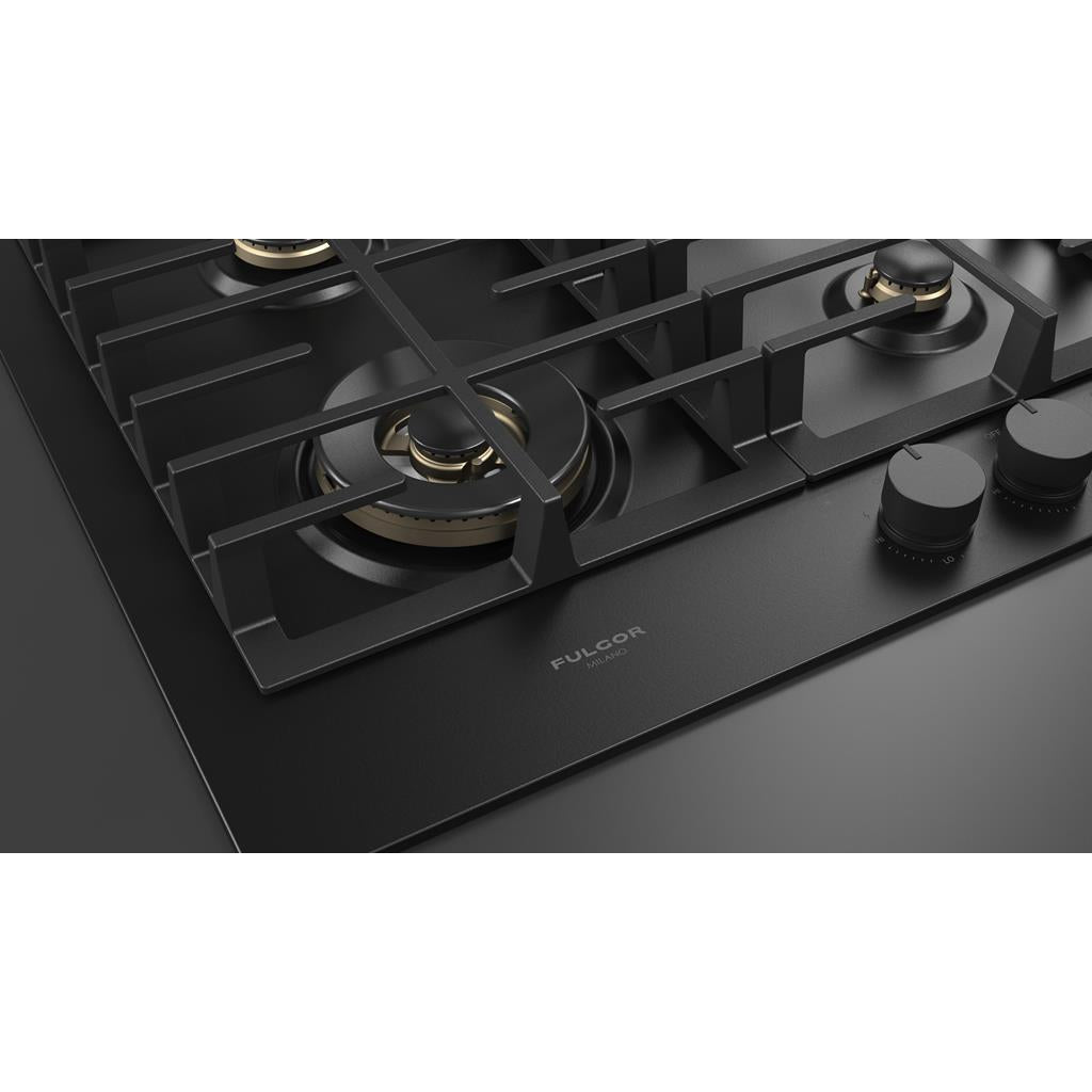 Fulgor Milano  Matteo 400 Series  24" Gas Cooktop, Matte Black#finish_matte-black