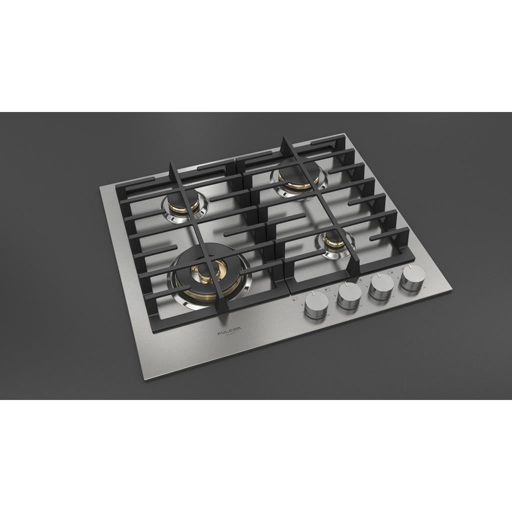 Fulgor Milano  Matteo 400 Series  24" Gas Cooktop, Stainless Steel#finish_stainless-steel