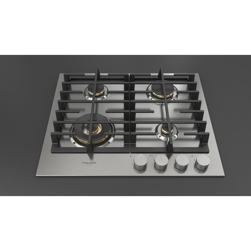Fulgor Milano  Matteo 400 Series  24" Gas Cooktop, Stainless Steel#finish_stainless-steel
