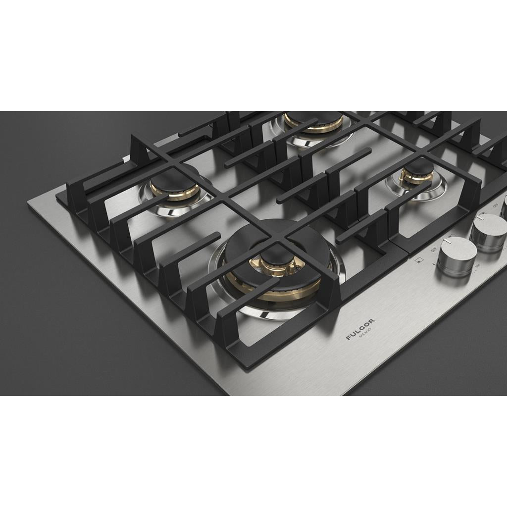 Fulgor Milano  Matteo 400 Series  24" Gas Cooktop, Stainless Steel#finish_stainless-steel