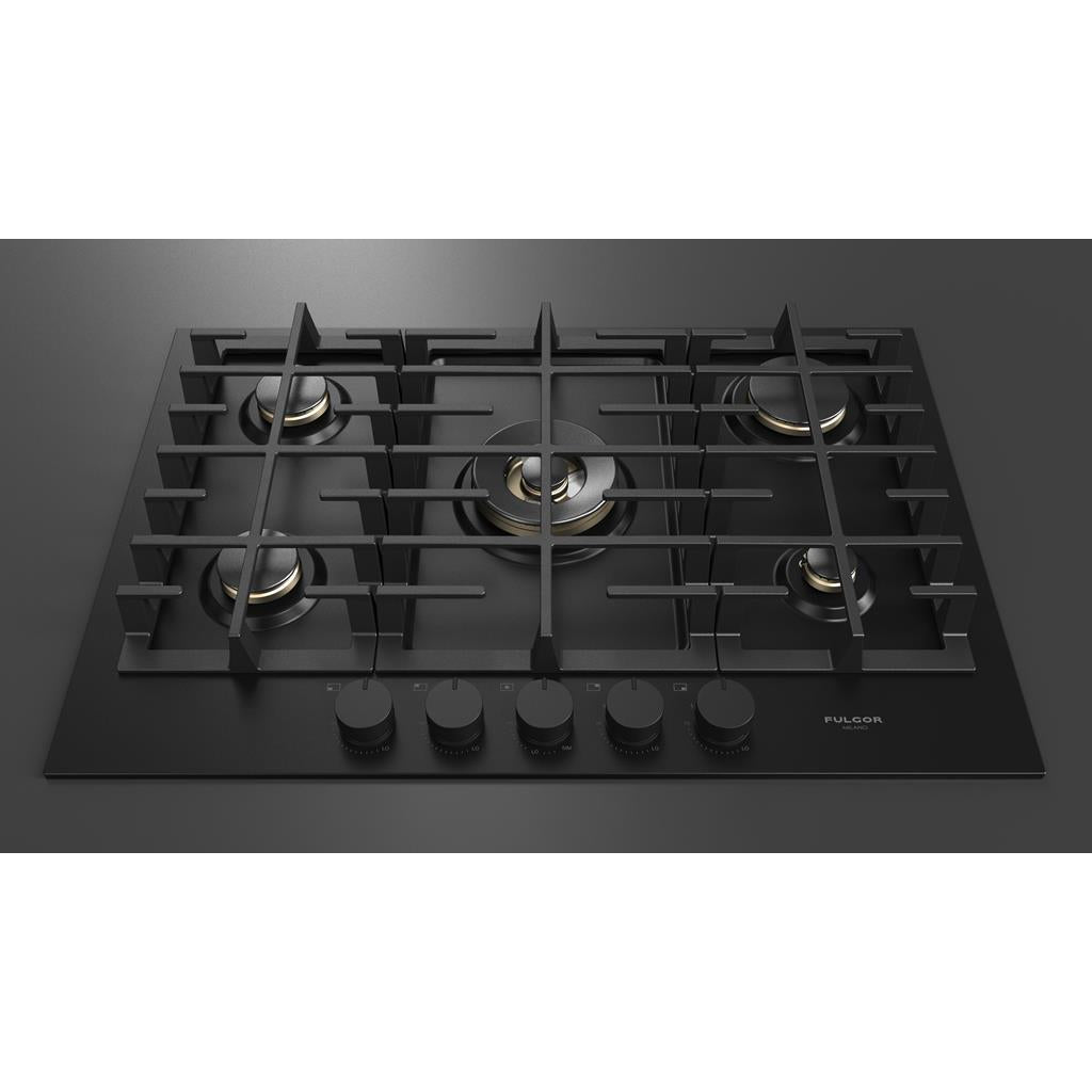 Fulgor Milano  Matteo 400 Series  30" Gas Cooktop, Matte Black#finish_matte-black
