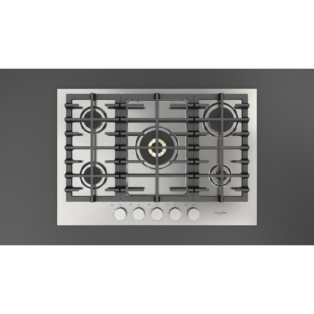 Fulgor Milano  Matteo 400 Series  30" Gas Cooktop, Stainless Steel#finish_stainless-steel