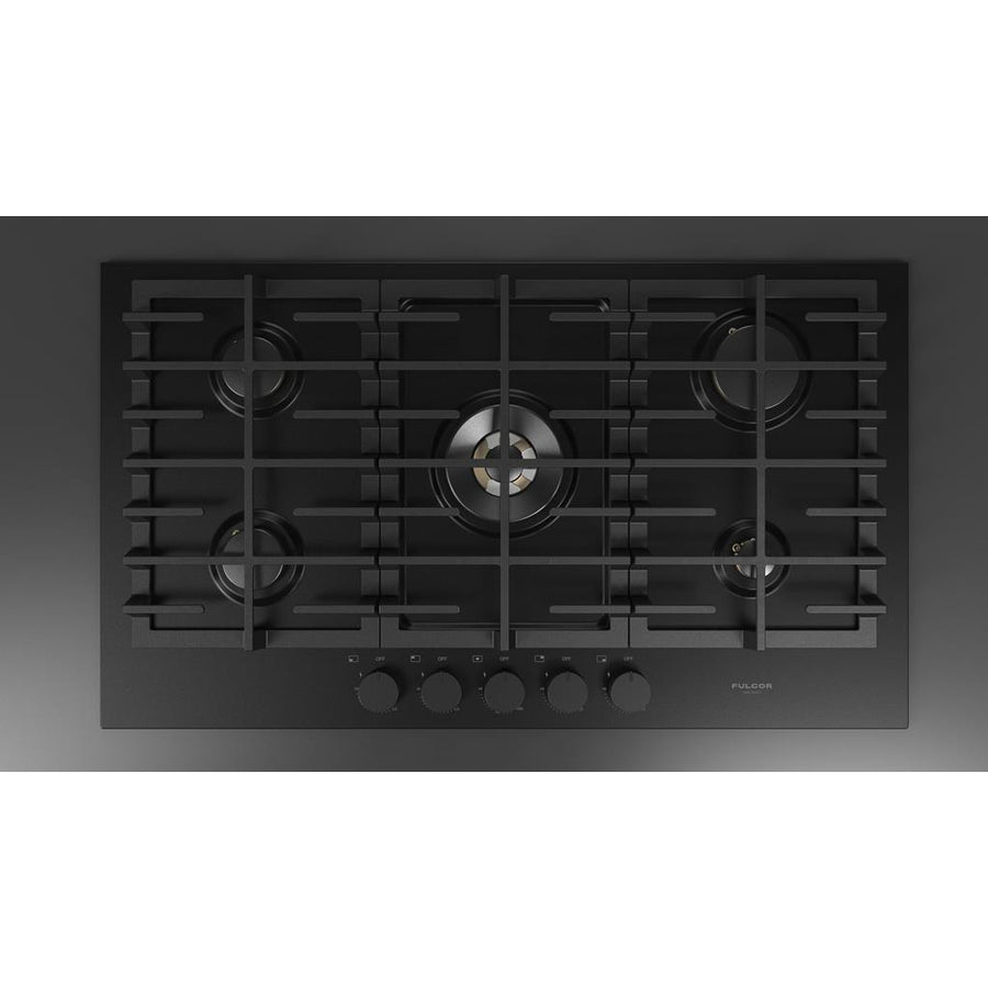 Fulgor Milano  Matteo 400 Series  36" Gas Cooktop, Matte Black#finish_matte-black