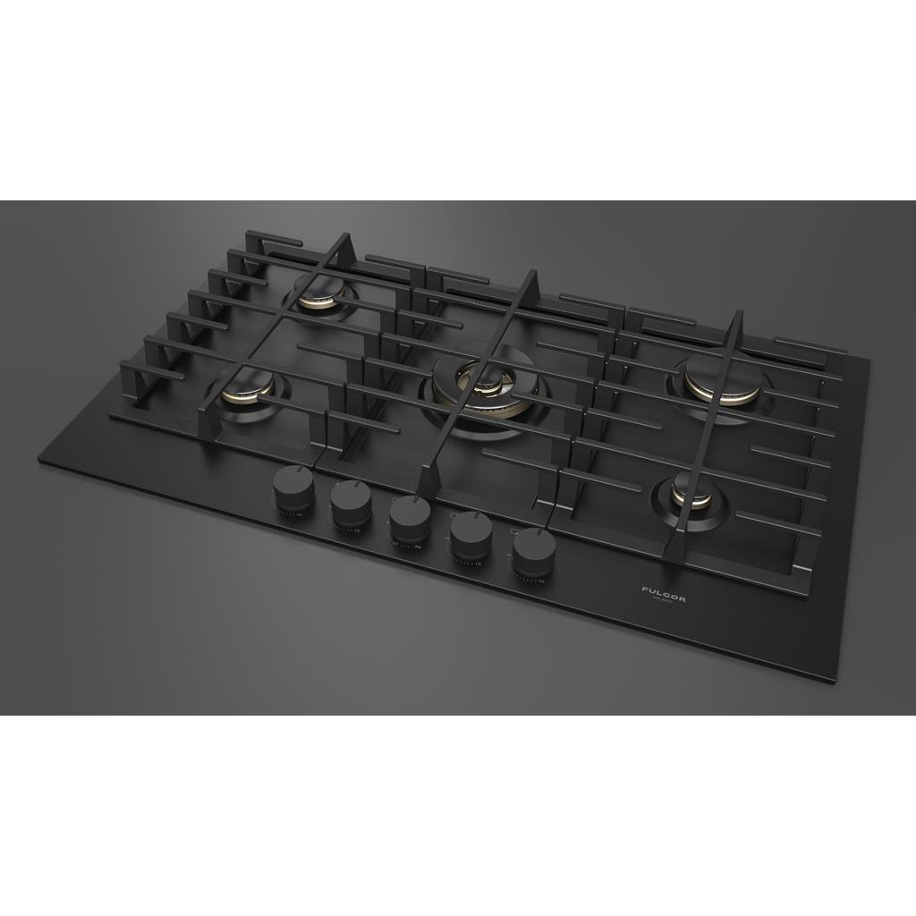 Fulgor Milano  Matteo 400 Series  36" Gas Cooktop, Matte Black#finish_matte-black