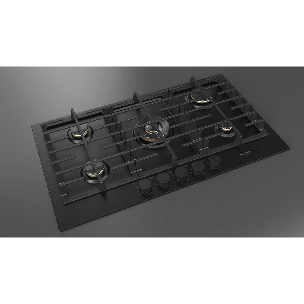 Fulgor Milano  Matteo 400 Series  36" Gas Cooktop, Matte Black#finish_matte-black