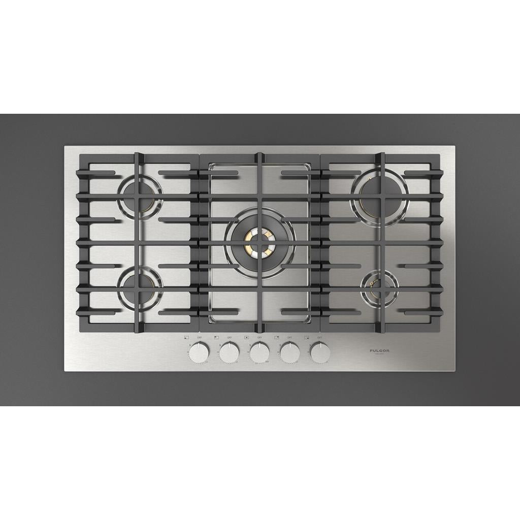 Fulgor Milano  Matteo 400 Series  36" Gas Cooktop, Stainless Steel#finish_stainless-steel