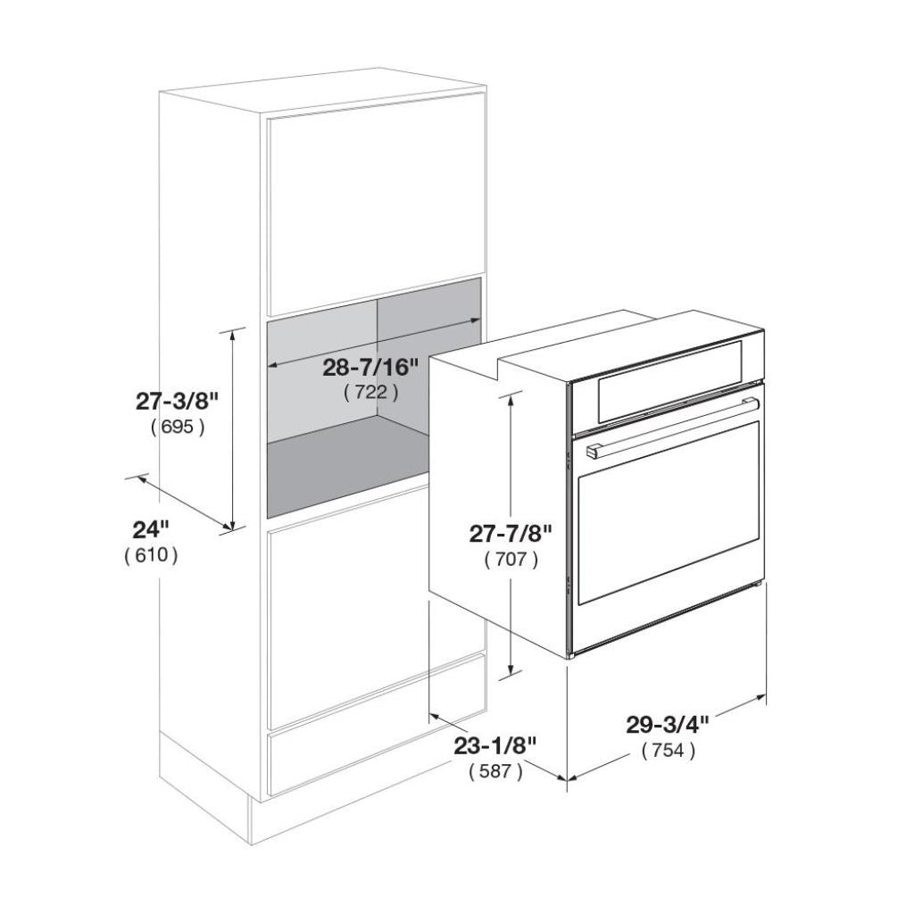Fulgor Milano 30" Built-In Single Wall Oven