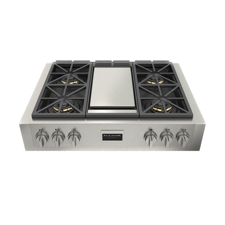 Fulgor Milano Sofia 36" Gas Pro Range Top With Griddle