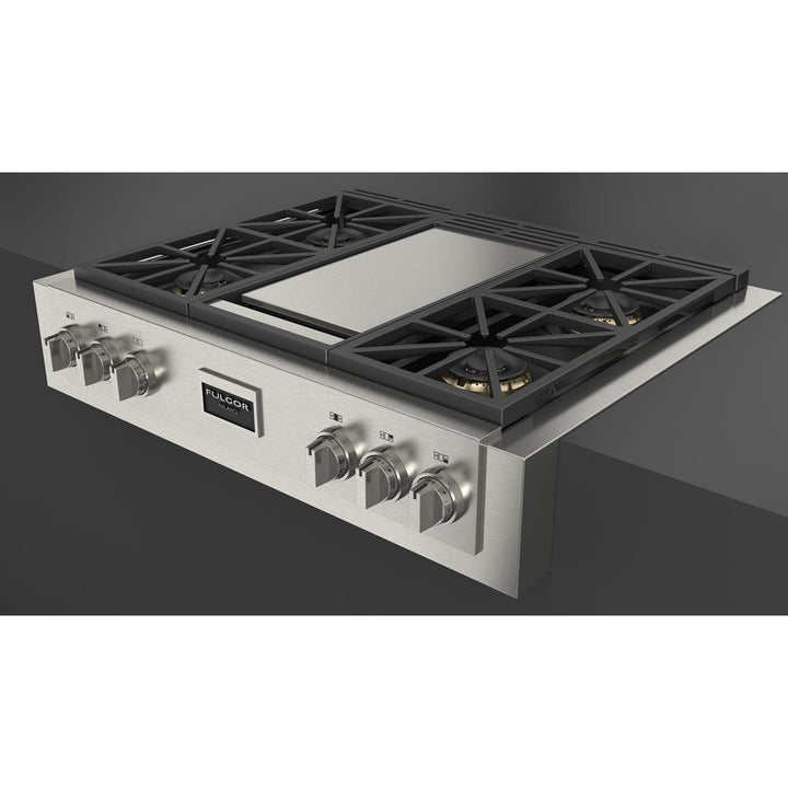 Fulgor Milano Sofia 36" Gas Pro Range Top With Griddle