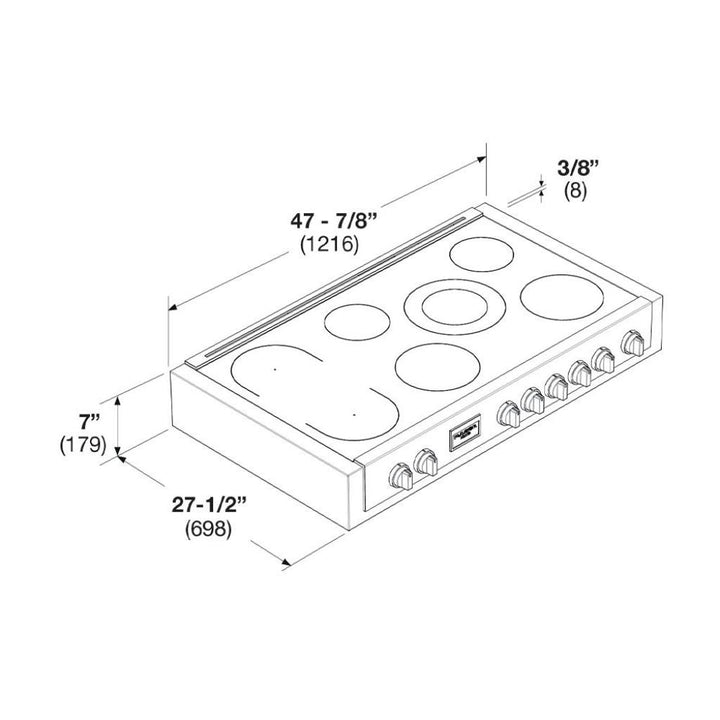 Sofia 48” Induction Pro Range Top - All Glass