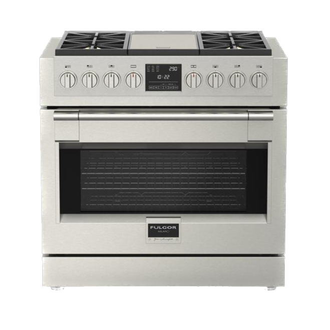 Fulgor Milano Sofia 36" Dual Fuel Pro Range with Griddle