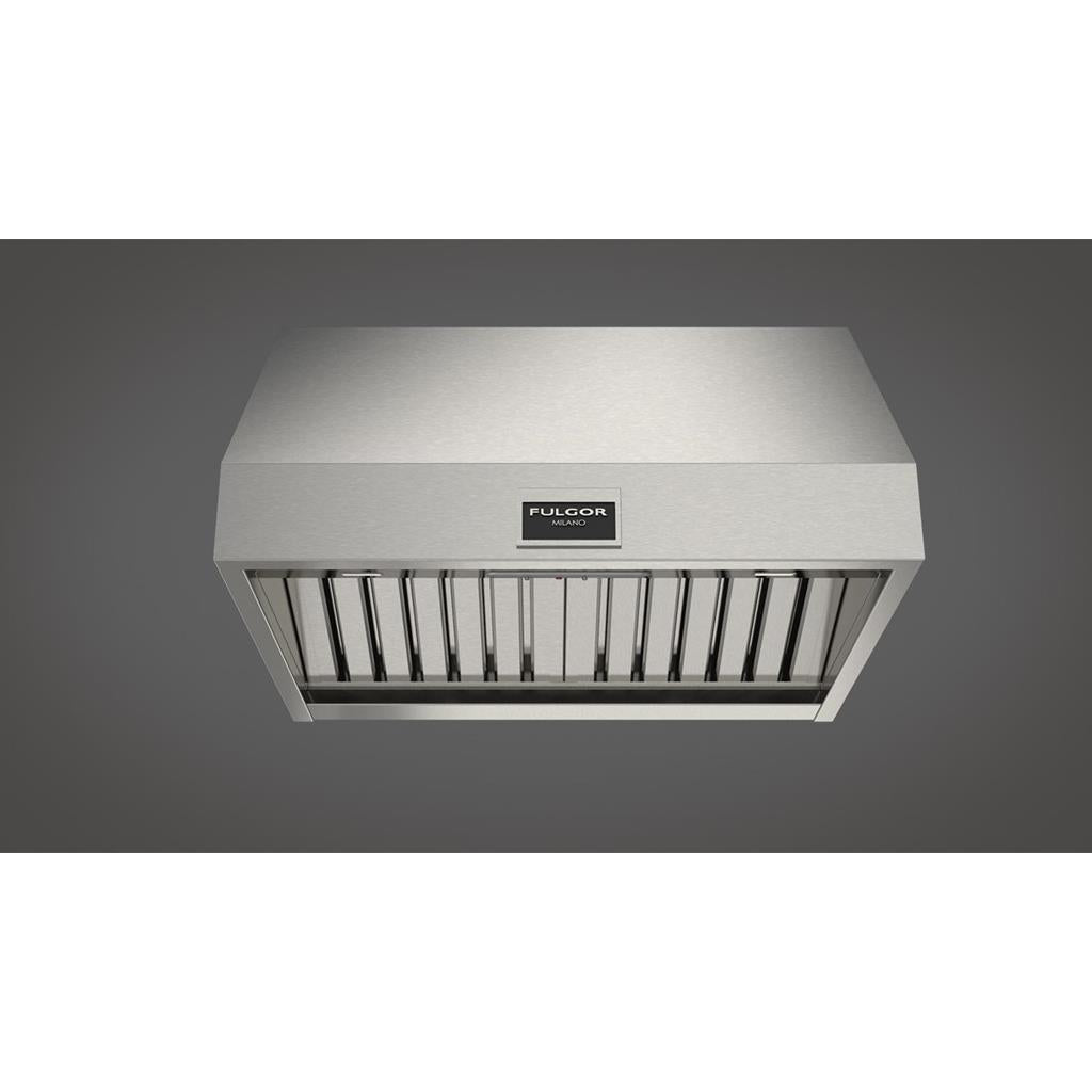 Fulgor Milano  30" Pro Hood (1 Fan - Slider), Stainless Steel#finish_stainless-steel