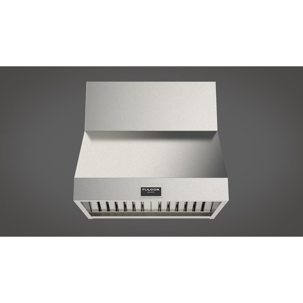 Fulgor Milano  30" Pro Hood (1 Fan - Slider), Stainless Steel#finish_stainless-steel