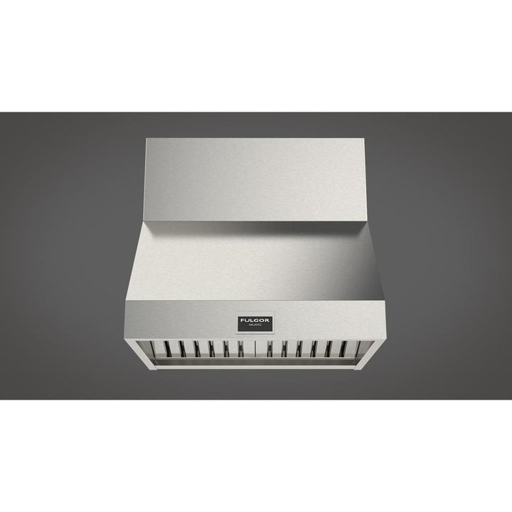Fulgor Milano  30" Pro Hood (1 Fan - Slider), Stainless Steel#finish_stainless-steel